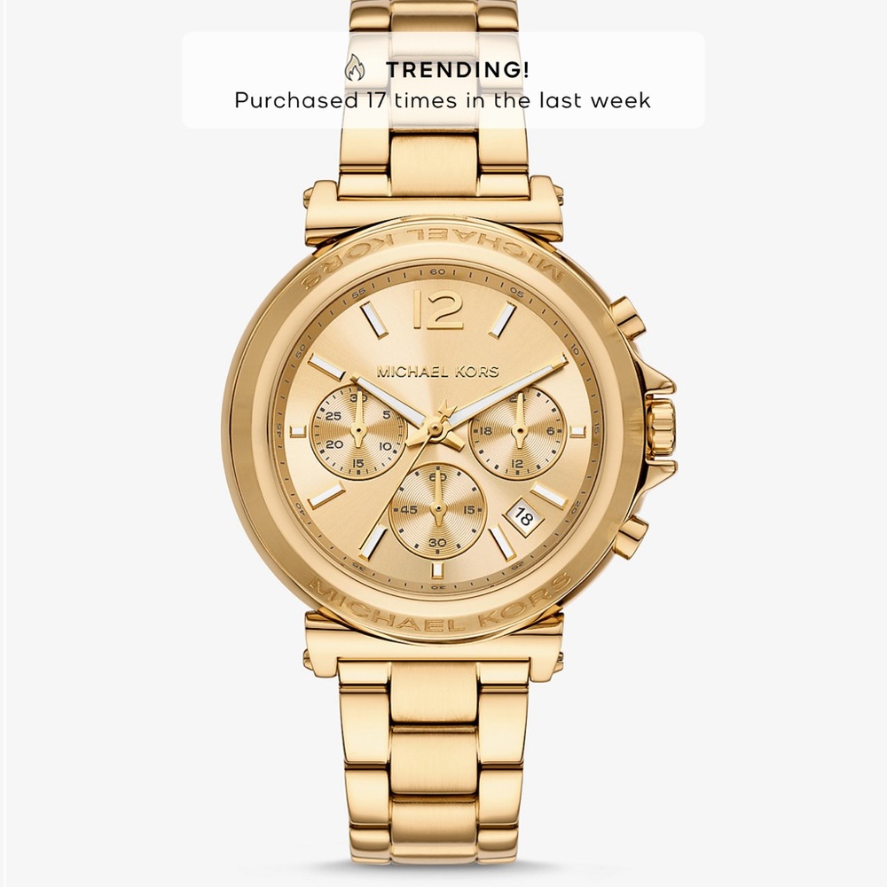 Michael Kors Gold Chronograph Women's Watch